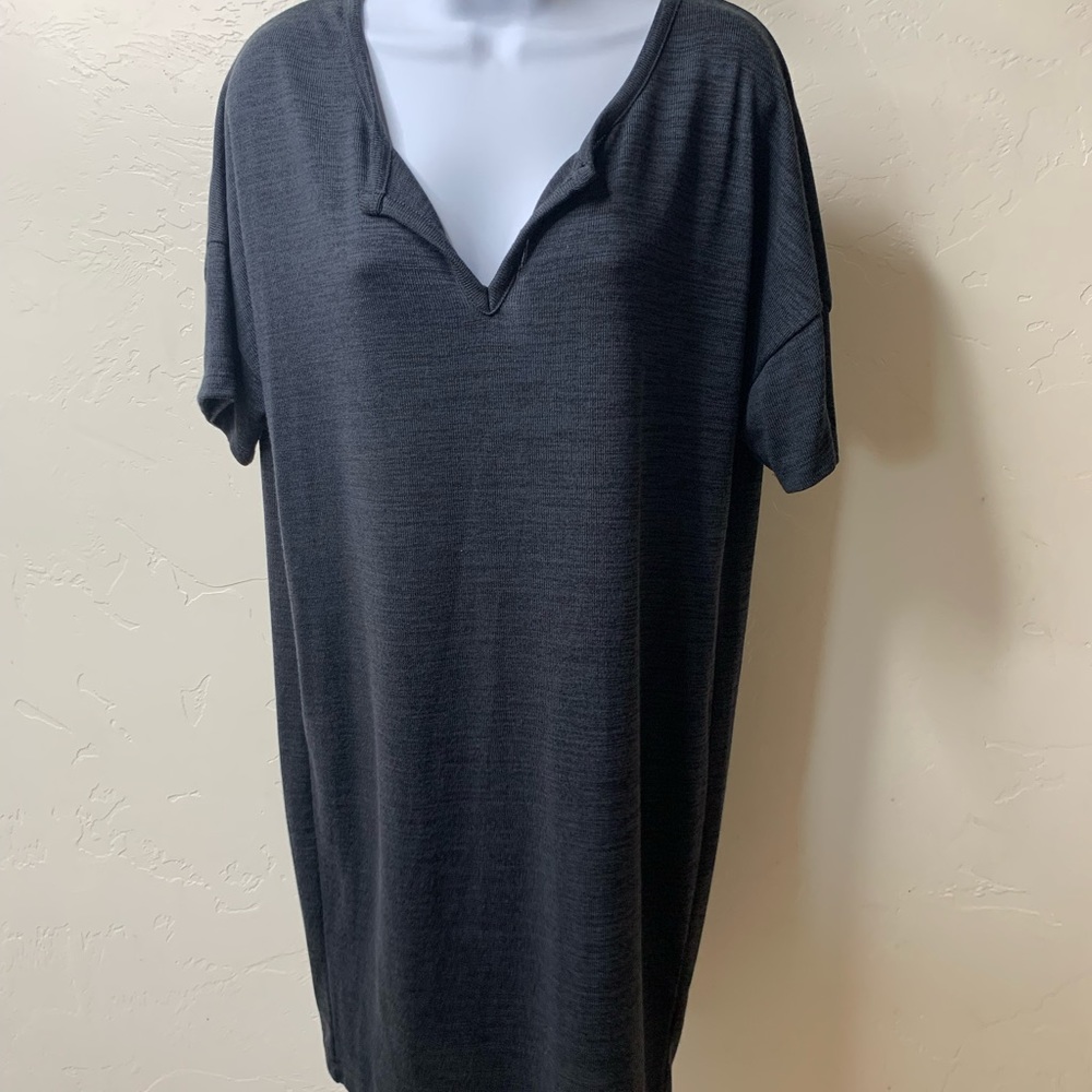 Navy short sleeve sweater dress